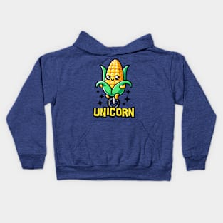 Unicorn! Cute Unicycle Corn Pun Kids Hoodie